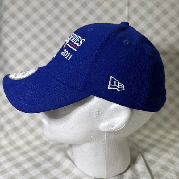 NWT World Series 2011 Hat Cap Men Blue Texas Rangers Baseball ‘47 - Picture 4 of 8